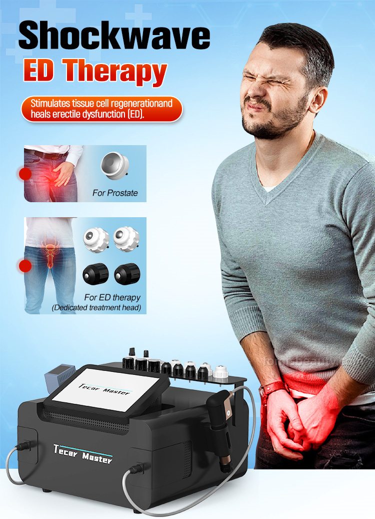 2 IN 1 Dual Wave Shock Wave Therapy Machine Professional Physio Equipment for Clinics Musculoskeletal Pain Relief & ED Treatment - 图片 2
