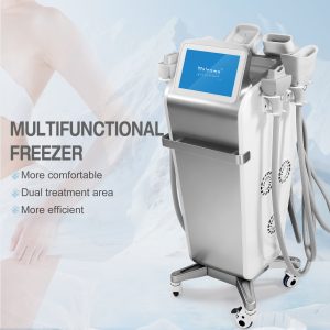 360° Cryolipolysis Machine with 6 Handles - Professional Fat Freezing System for Body Contouring, Cellulite Reduction & Non-Invasive Slimming | Cryo Vacuum Therapy Device for Salons & Clinics