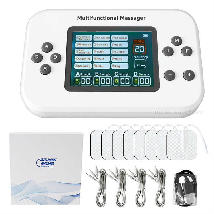 Wireless 4-Channel TENS Unit & EMS Muscle Stimulator Adjustable Frequency Massager for Body Muscle Pain Relief Portable Home Physical Therapy Device - 图片 3